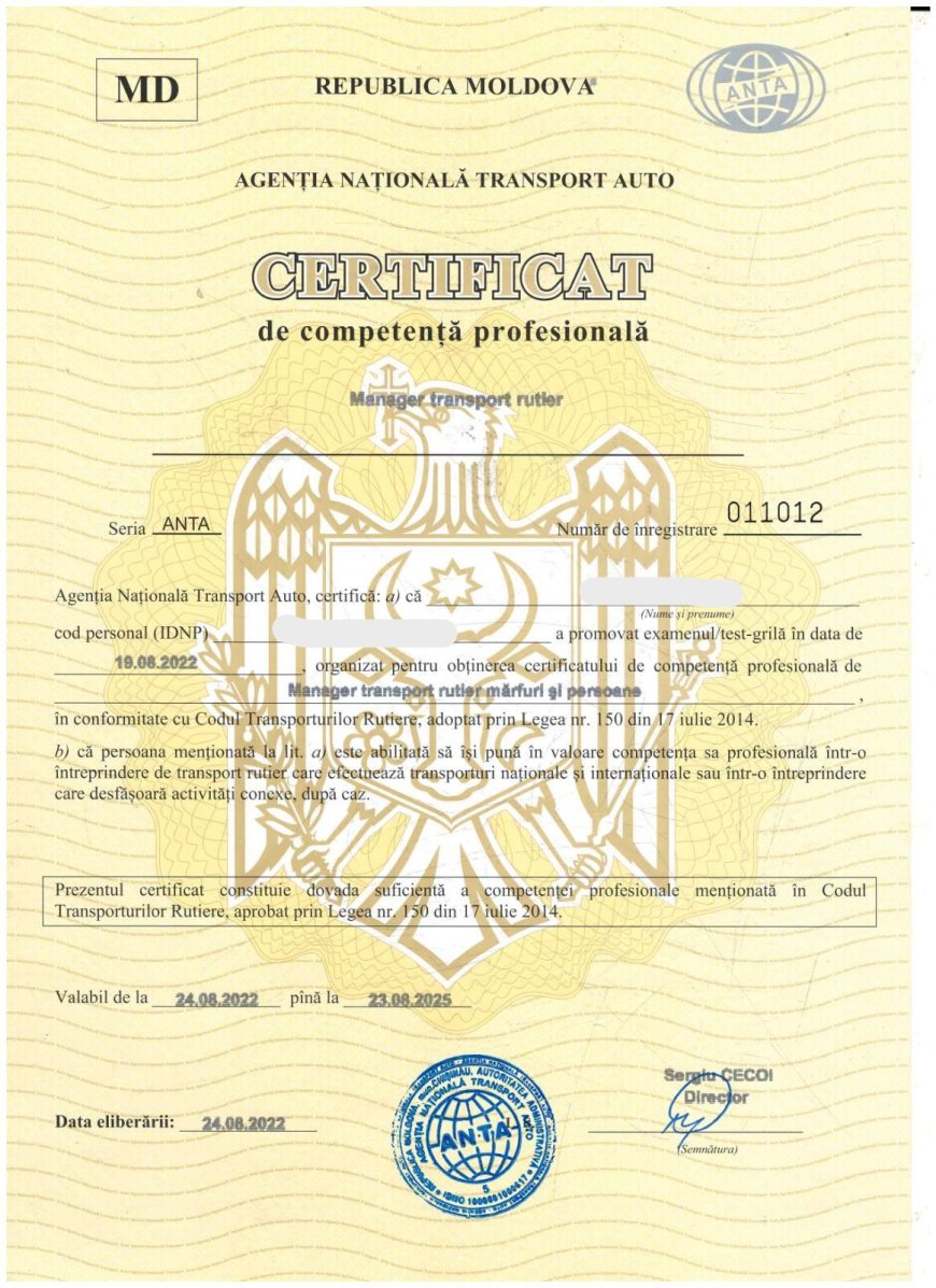 Manager transport rutier